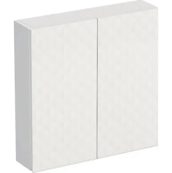 Koupelnový nábytek Koupelnová skříňka závěsná Intedoor TRENTA bílá matná 60 x 60 x 15 cm TRE HZ 60x15 2D S B073