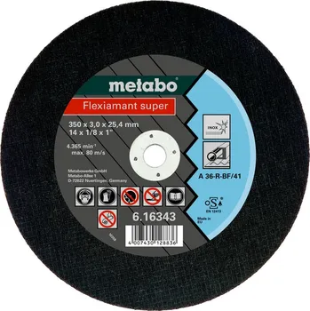 Řezný kotouč Metabo 616343000 Flexiamant super Řezné kotouč pro nerezovou ocel 350x3,0x25,4 free_store_pickup
