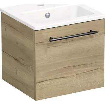 Koupelnový nábytek Koupelnová skříňka s umyvadlem Intedoor TRENTA 40 cm dub halifax přírodní TRE MINI 40 1Z B 80