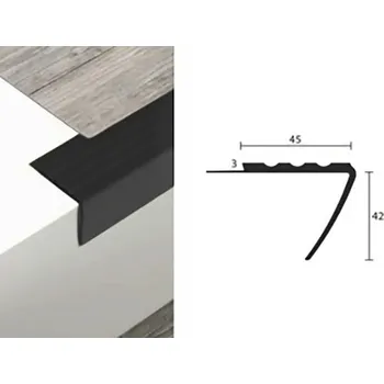 Protiskluzová podložka Schodová hrana protiskluzová černá 120 x 4,5 mm