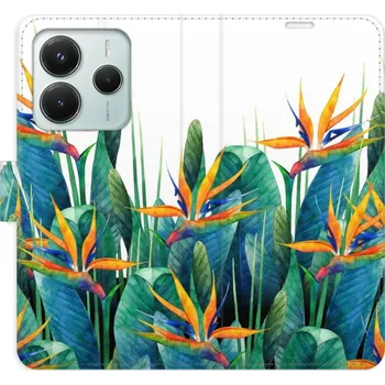 Pouzdro na mobilní telefon Flipové pouzdro iSaprio - Exotic Flowers 02 - Xiaomi Redmi Note 14 5G