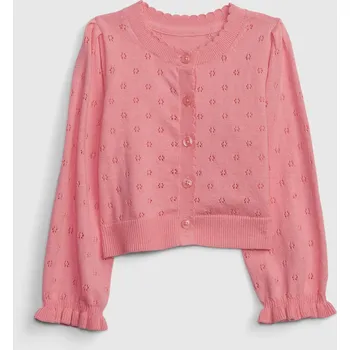 Dívčí svetr GAP Dětský pletený kardigan - Holky GAP růžová 2150686