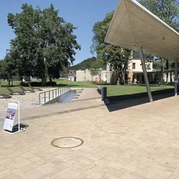 Zámková dlažba betonová Citytop Elegant Kombi 6 cm bíložlutokaramelová