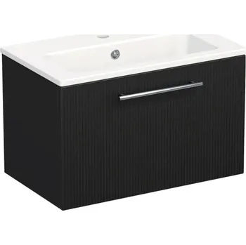 Koupelnový nábytek Koupelnová skříňka s umyvadlem Intedoor TRENTA 60 cm černá matná TRE MINI 60 1Z S A9276