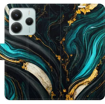 Pouzdro na mobilní telefon Flipové pouzdro iSaprio - Dark Paint - Xiaomi Redmi Note 14 5G