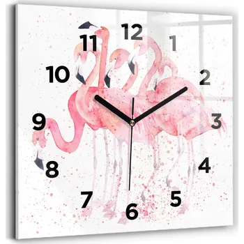 Hodiny Nástěnné hodiny Wallfluent růžové 30 cm