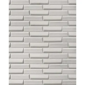 Samolepící dekorace 3D samolepicí PVC panel na zeď sametový vzhled šedý 69 x 150 cm