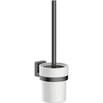 WC štětka WC souprava štětky REIKA Ovaro magnetická matně černá bez montážní destičky