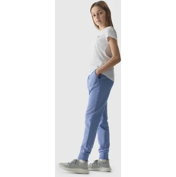 Dívčí tepláky typu jogger 4F - denim 4F modrá 2717452