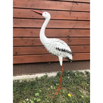 Obraz Zahradní dekorace čápa