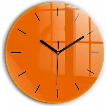 Hodiny Nástěnné hodiny Wallfluent oranžové 60 cm
