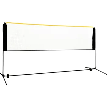 Markýza Nastavitelná badmintonová síť 300 x 103 x 94–158 cm kov