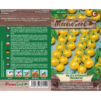 Semeno MoravoSeed Rajče tyčkové třešňové Goldkrone
