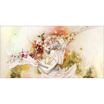 Obraz Obraz na plátně Flowers On The Body 100x50 cm
