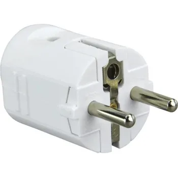 Elektrická zásuvka Vidlice E2 bílá (schuko)