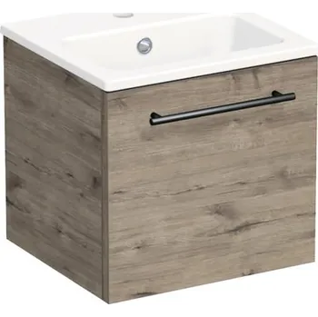 Koupelnový nábytek Koupelnová skříňka s umyvadlem Intedoor TRENTA 40 cm dub wellington TRE MINI 40 1Z B D370