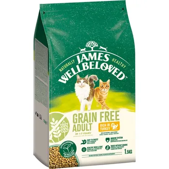 Krmivo pro kočku 1,5kg James Wellbeloved Adult Cat Grain Free Turkey
