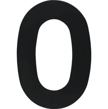 Domovní číslo Nerezové číslo RN.120L.0.CE v plochém „2D“ provedení, matná černá