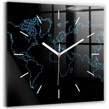 Hodiny Nástěnné hodiny Wallfluent černé 30 cm