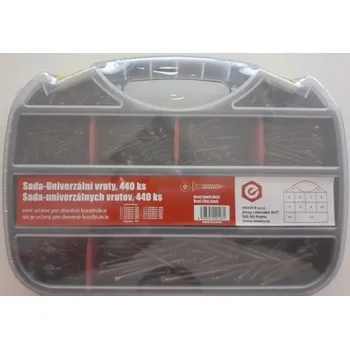 Vrut Univerzální vruty, sada 440 ks