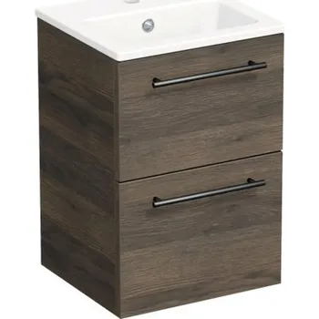 Koupelnový nábytek Koupelnová skříňka s umyvadlem Intedoor TRENTA 40 cm dub tabák gladstone TRE MINI 40 2Z B 25
