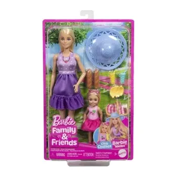 Panenka Mattel Barbie MALIBU A CHELSEA NA PIKNIKU