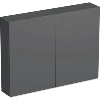 Koupelnový nábytek Koupelnová skříňka závěsná Intedoor TRENTA antracit matný 80 x 60 x 15 cm TRE HZ 80x15 2D S A3396