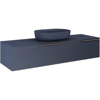 Koupelnový nábytek Skříňka nízká Jungborn NONUS navy modrá 1600 x 318 x 453 mm