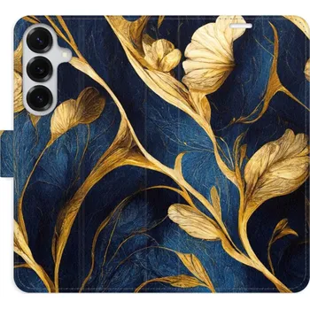 Pouzdro na mobilní telefon Flipové pouzdro iSaprio - GoldBlue - Samsung Galaxy S25+