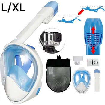 Potápěčské vybavení Potápěčské Brýle na Šnorchlování CELOOBličejová PRO CELÝ Obličej Do Vody L/XL