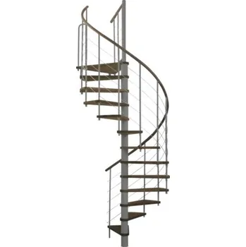 Schodiště Pertura točité schodiště Skaia buk masiv Ø 160 cm šedé 12 stupňů 13 stoupání