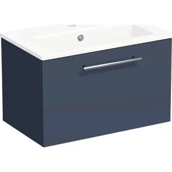 Koupelnový nábytek Koupelnová skříňka s umyvadlem Intedoor TRENTA 60 cm modrá marino matná TRE MINI 60 1Z S A9166