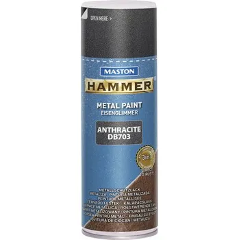 Stavebniny Lak ve spreji Maston Barva na kov antracit stříbrný 400 ml
