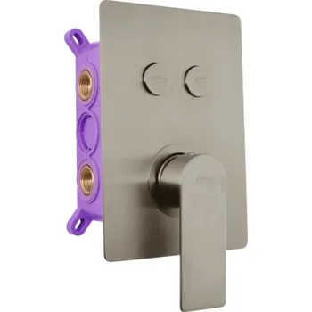 Vodovodní baterie Podomítková sprchová baterie RAV Slezák NIL magnetic grey NL186BOXMGK