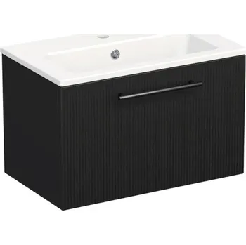 Koupelnový nábytek Koupelnová skříňka s umyvadlem Intedoor TRENTA 60 cm černá matná TRE MINI 60 1Z B A9276