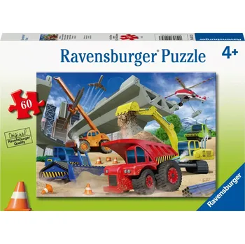 Puzzle RAVENSBURGER Stavební vozidla 60 dílků