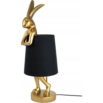 Lampička Stolní lampa Design králík černá, žlutá 5 W