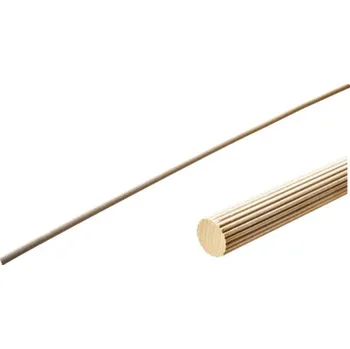 Kulatina 18x1000mm drážkovaná buk GP 50 ks