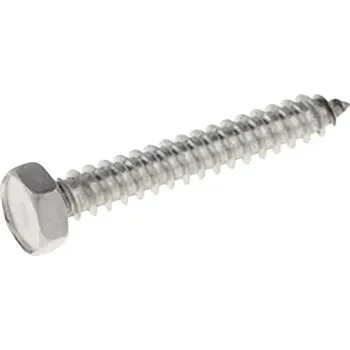 Šroub Šroub do plechu 6,3x13, šestihranná hlava, zinek bílý, 10ks