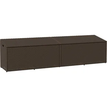 Zahradní úložný box Zahradní úložný box šedý 110 x 50 x 58 cm polyratan