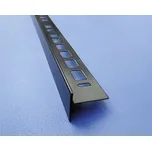 Nerezová lišta pro spádované podlahy 10x1200 mm černá levá