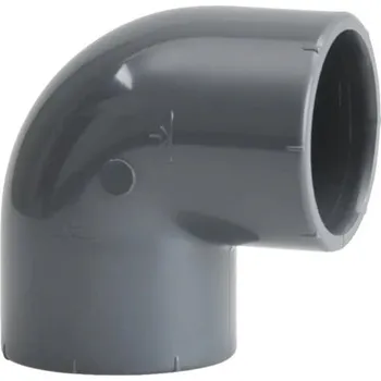 Instalatérský materiál PVC roh 90° 32mm šedý