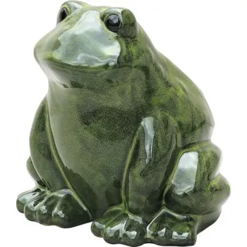 Figurka keramická žába Lafiora 25,5 cm zelená