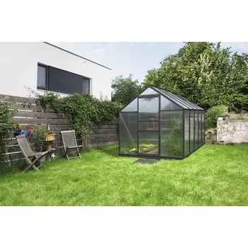 Skleník Skleník Vitavia Venus 6200 polykarbonát 6 mm 195 x 321 cm černý