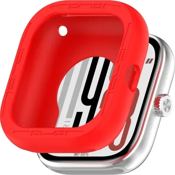 Příslušenství k chytrým hodinkám VSECHNONAMOBIL 104540 TPU HALF COVER Kryt pro Xiaomi Redmi Watch 5 červený