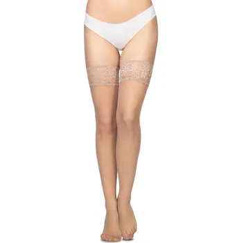 Dámské oblečení Punčochy samodržící s lycrou Calze 20DEN 1/2 S/M Visone