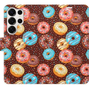 Pouzdro na mobilní telefon Flipové pouzdro iSaprio - Donuts Pattern - Samsung Galaxy S25 Ultra