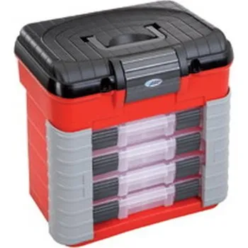 Plastový organizér na spojovací materiál 420x303x400mm - 4 šuplíky - nosnost 150 kg