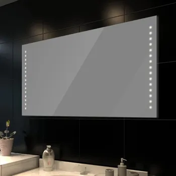Zrcadlo vidaXL Koupelnové zrcadlo s LED diodami, nástěnné, 100 x 60 cm (D x V)