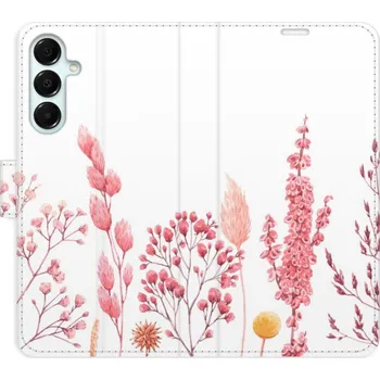 Pouzdro na mobilní telefon Flipové pouzdro iSaprio - Pink Flowers 03 - Samsung Galaxy A16 5G